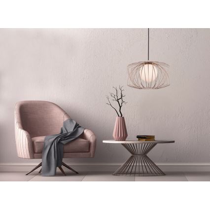 Csillár zsinóron GEOMETRIC 1xG9/4W/230V rose gold