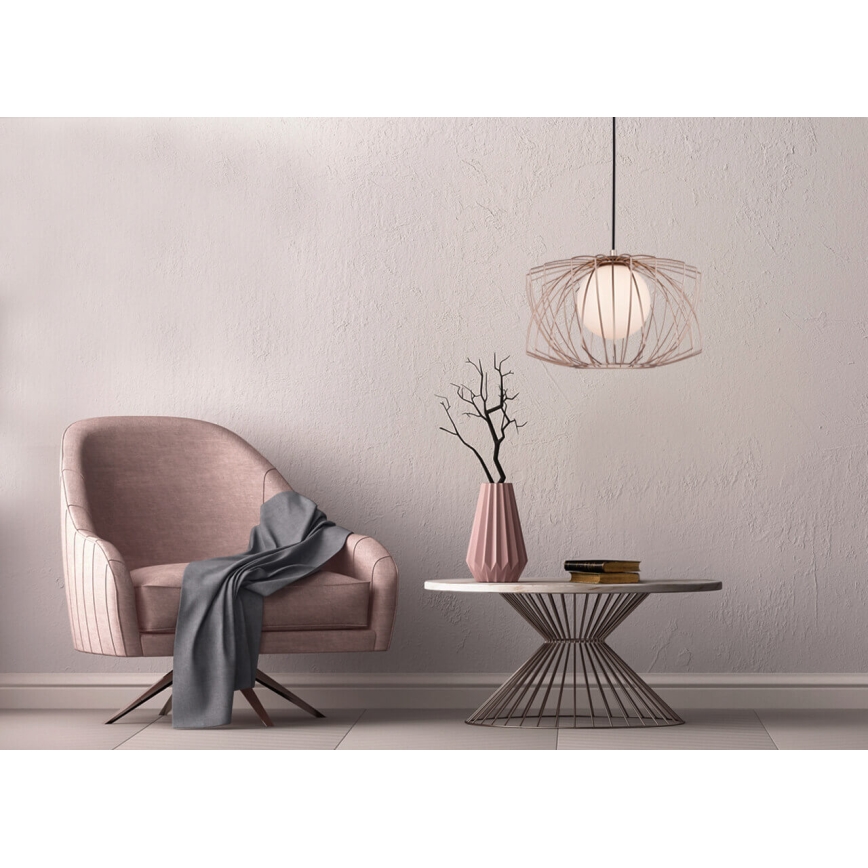 Csillár zsinóron GEOMETRIC 1xG9/4W/230V rose gold