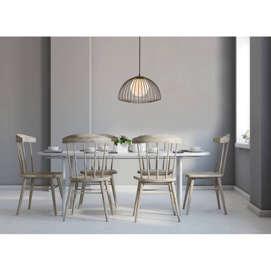 Csillár zsinóron GRID 1xG9/4W/230V barna