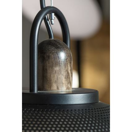 Csillár zsinóron GRAVEN 1xE27/11W/230V fekete