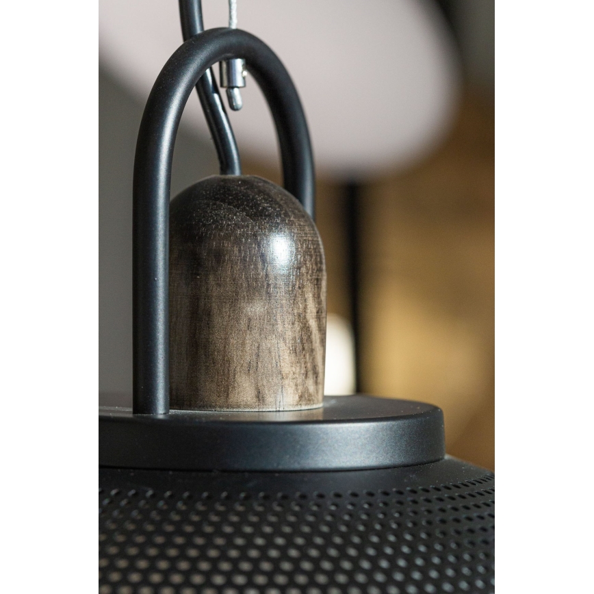 Csillár zsinóron GRAVEN 1xE27/11W/230V fekete