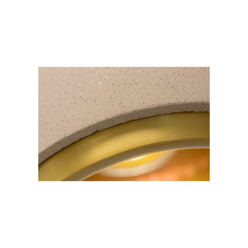 Csillár zsinóron CONCRETE 1xGU10/5W/230V szürke/arany