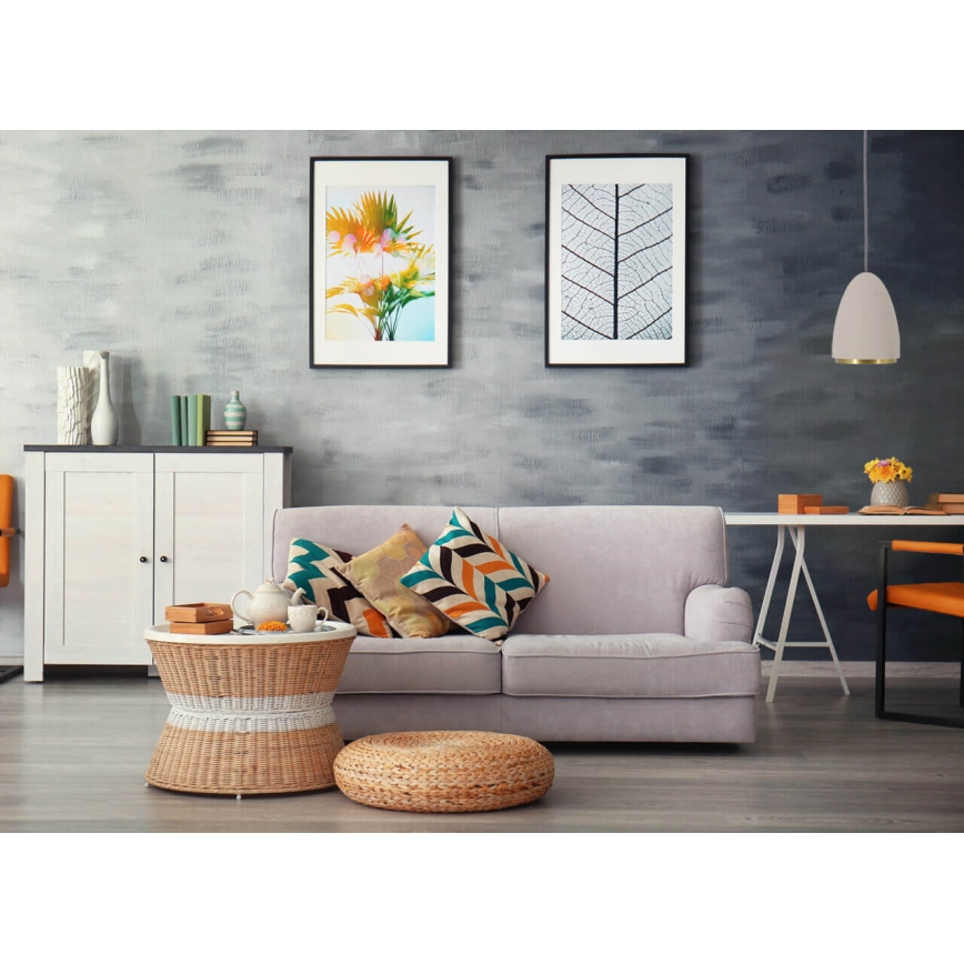 Csillár zsinóron CONCRETE 1xGU10/5W/230V szürke/arany