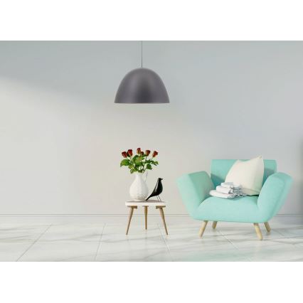 Csillár zsinóron REVOLVE 1xE27/11W/230V szürke