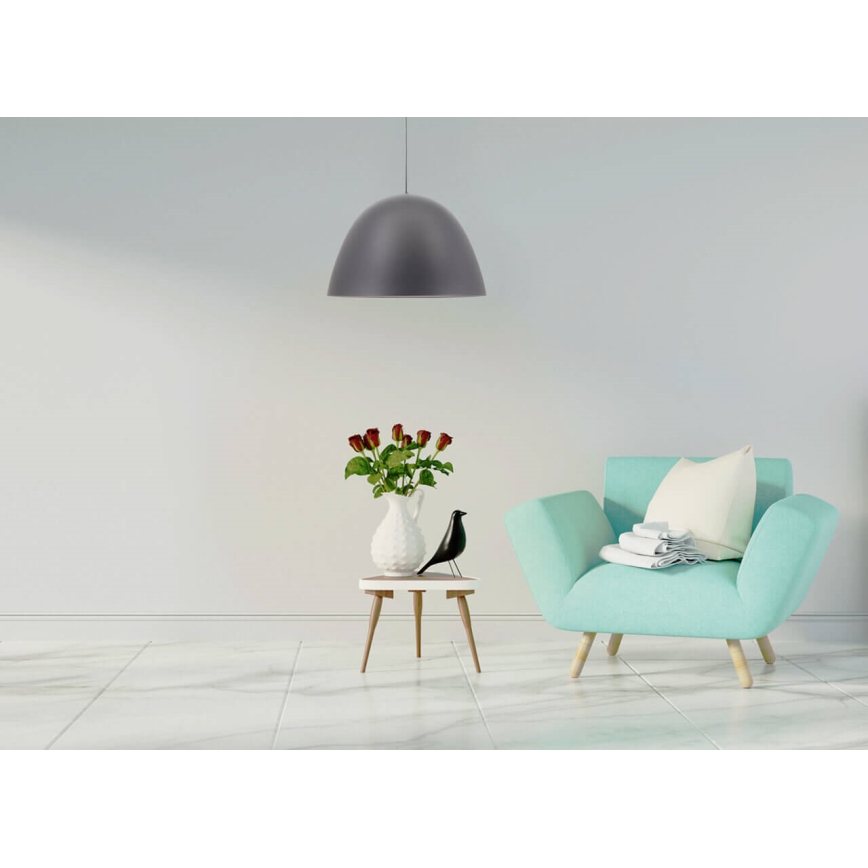 Csillár zsinóron REVOLVE 1xE27/11W/230V szürke