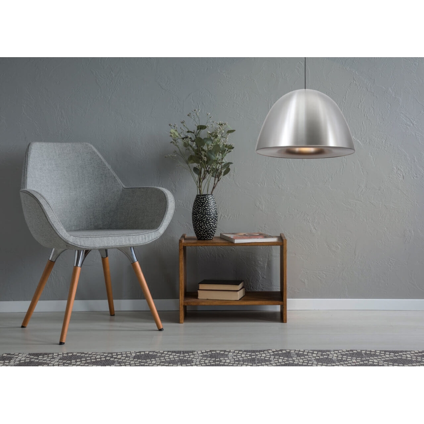 Csillár zsinóron REVOLVE 1xE27/11W/230V matt króm