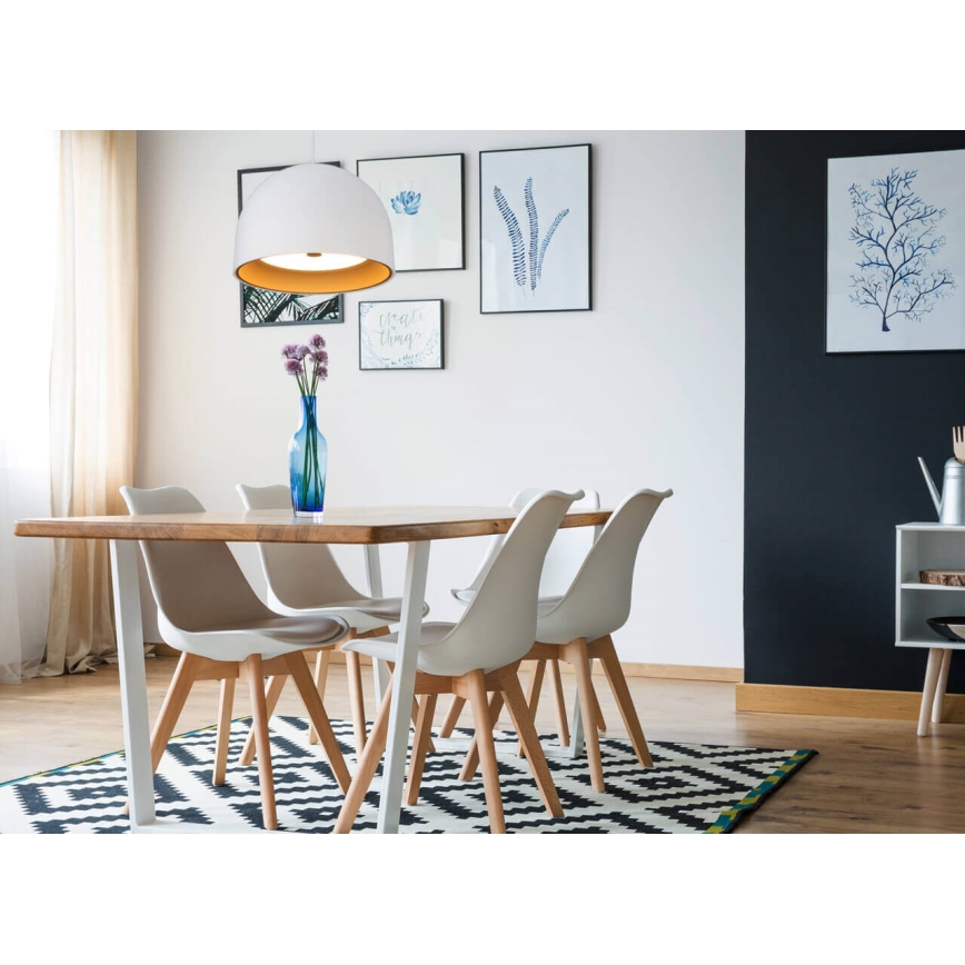 Csillár zsinóron GRAVITY 3xE27/7W/230V fehér