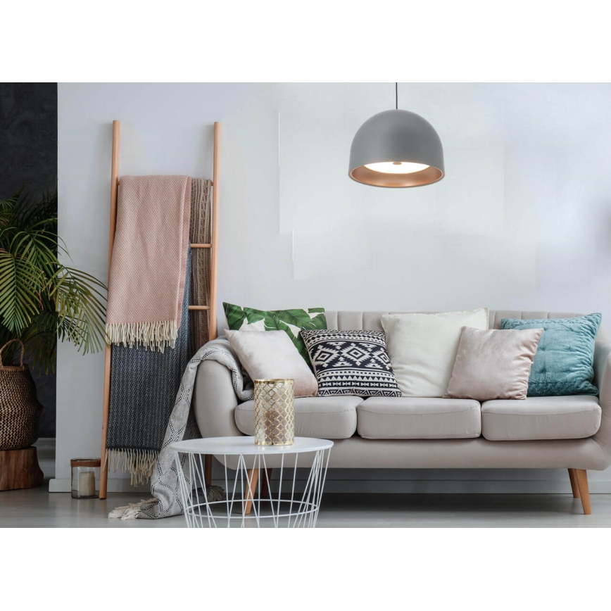 Csillár zsinóron GRAVITY 3xE27/7W/230V szürke