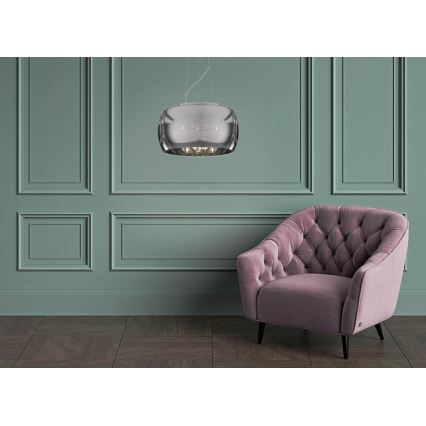 Csillár zsinóron ORCHIDE 5xG9/3W/230V fényes króm