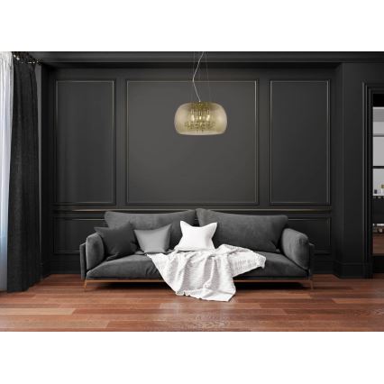 Csillár zsinóron ANGELINA 5xG9/3W/230V arany