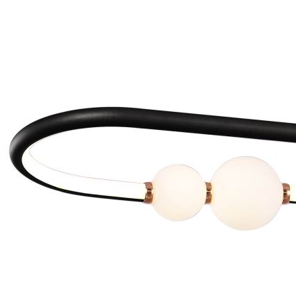 LED Dimmelhető csillár zsinóron JUNIPER LED/47,5W/230V fekete + távirányító