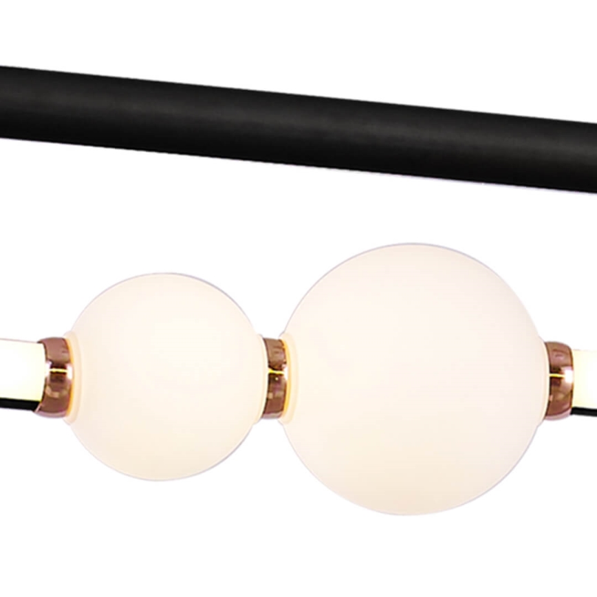 LED Dimmelhető csillár zsinóron JUNIPER LED/47,5W/230V fekete + távirányító