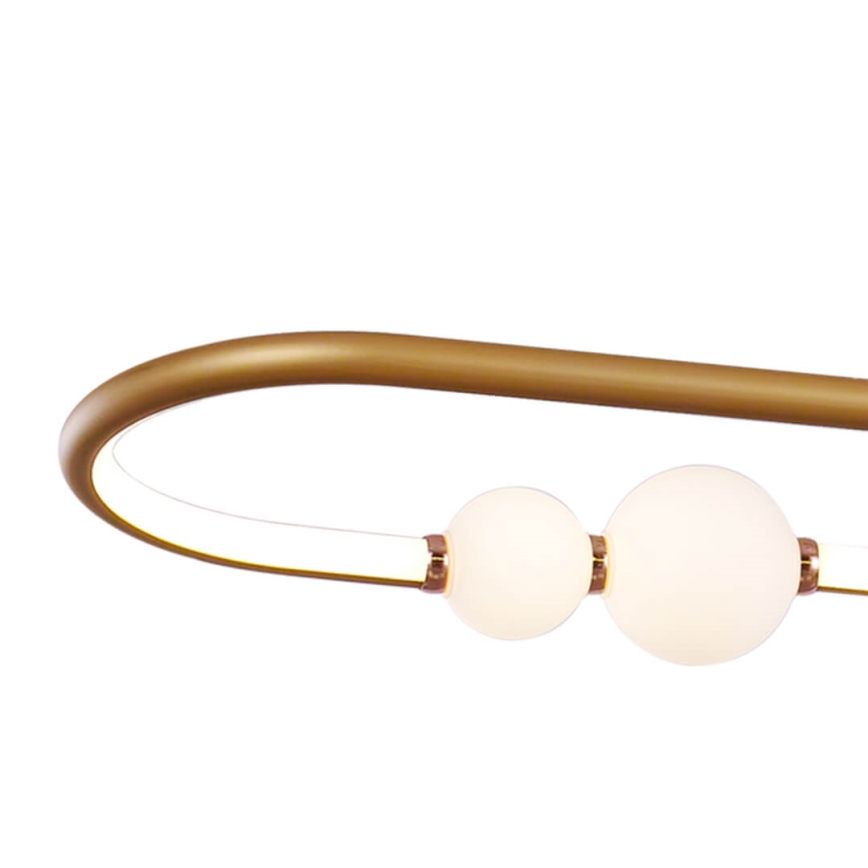 LED Dimmelhető csillár zsinóron JUNIPER LED/47,5W/230V arany + távirányító