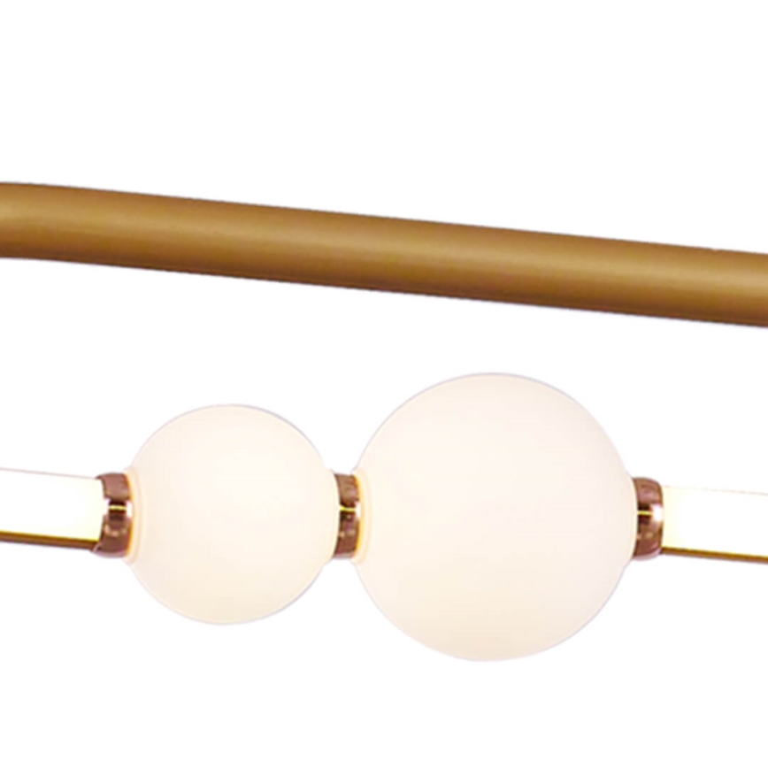 LED Dimmelhető csillár zsinóron JUNIPER LED/47,5W/230V arany + távirányító