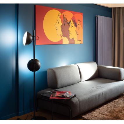 LED Állólámpa CROWD 2xLED/10W/230V fekete