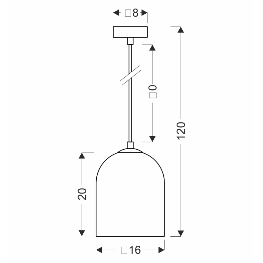 KLEA kábelcsillár 1xG9/15W/230V füstszínű fekete