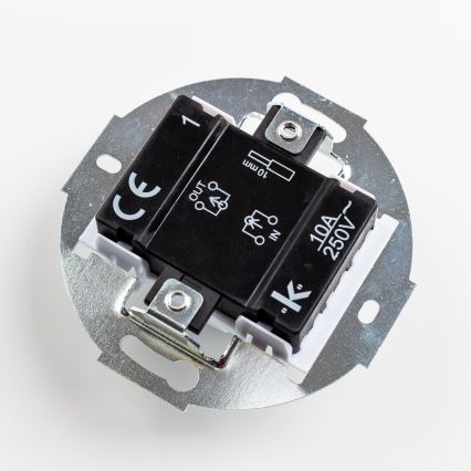 Kliklap - Dupla retro egypólusú kapcsoló 1-es kerettel, barna