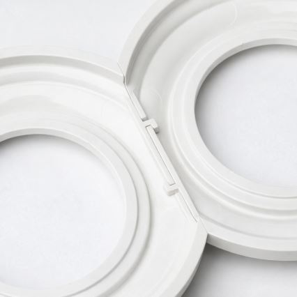 Kliklap - Dupla retro egypólusú kapcsoló 1. számú kerettel, hófehér