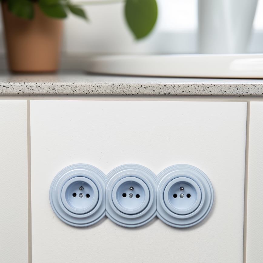 Kliklap - Kék retro középső keret