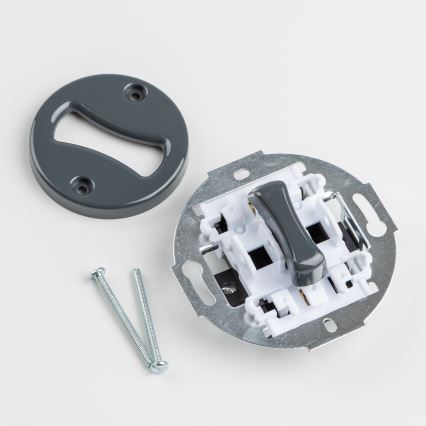 Kliklap - Retro keresztkapcsoló 7-es kerettel, antracit