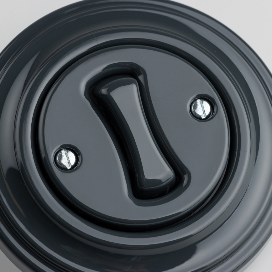 Kliklap - Retro keresztkapcsoló 7-es kerettel, antracit