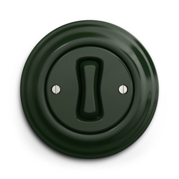 Kliklap - Retro keresztkapcsoló 7-es kerettel, zöld