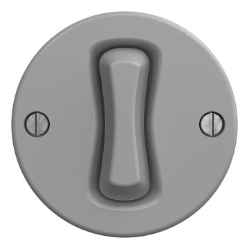 Kliklap - Retro keresztkapcsoló keret nélkül, 7-es szürke