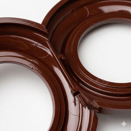 Kliklap - Retro középső keret barna