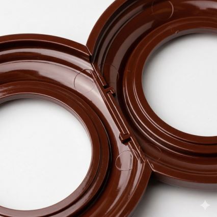 Kliklap - Retro középső keret barna