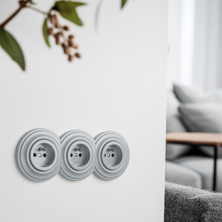 Kliklap - Retro középső keret szürke