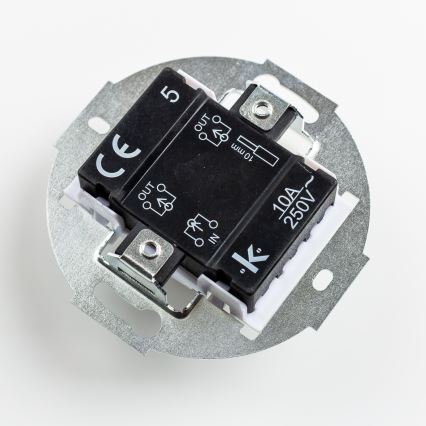 Kliklap - Retro soros kapcsoló 5-ös kerettel, zöld