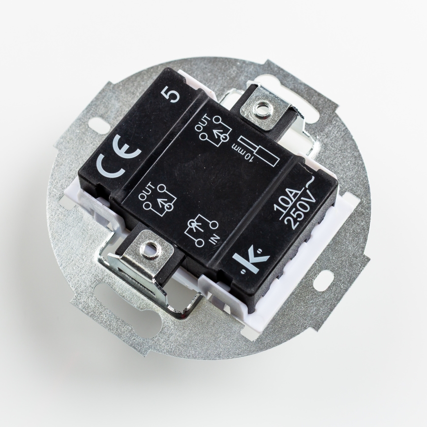 Kliklap - Retro soros kapcsoló 5-ös kerettel, zöld