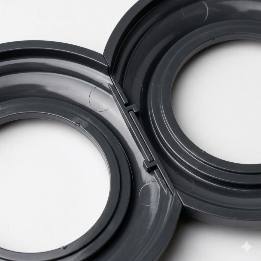 Kliklap - Retro szélső keret antracitszürke