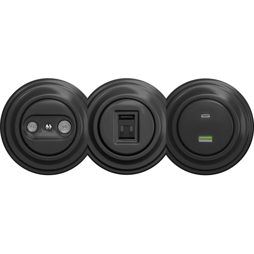 Kliklap - Retro TV+R aljzat (folyamatos) keret nélkül, antracit