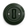 Kliklap - zöld retro nyomógomb kerettel