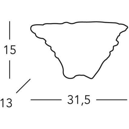 Kolarz 0008.61.1 - Fali lámpa ROKOKO 1xR7s/120W/230V