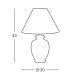 Kolarz 0014.70 -  Asztali lámpa GIARDINO 1xE27/100W/230V átm. 30 cm