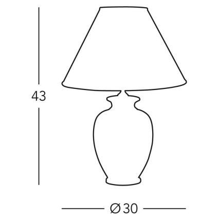 Kolarz 0014.73.3 - GIARDINO asztali lámpa 1xE27/100W/230V