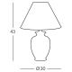 Kolarz 0014.73.4 - Asztali lámpa GIARDINO 1x E27/100W/230V