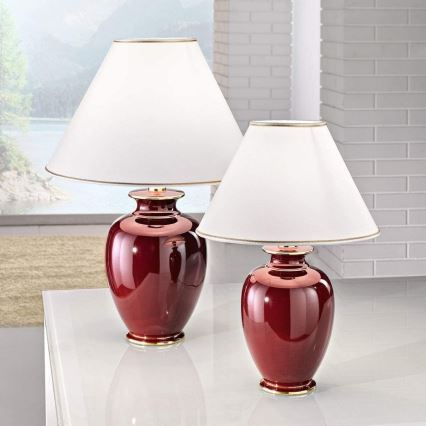Kolarz 0014.73.7 - BORDEAUX asztali lámpa 1xE27/100W/230V
