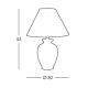 Kolarz 0014.73 - Asztali lámpa GIARDINO 1xE27/100W/230V