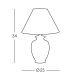Kolarz 0014.73S - Asztali lámpa GIARDINO 1xE27/60W/230V