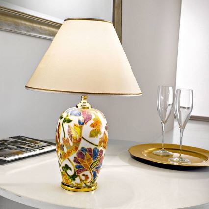 Kolarz 0094.70S - Asztali lámpa DAMASCO 1xE27/60W/230V