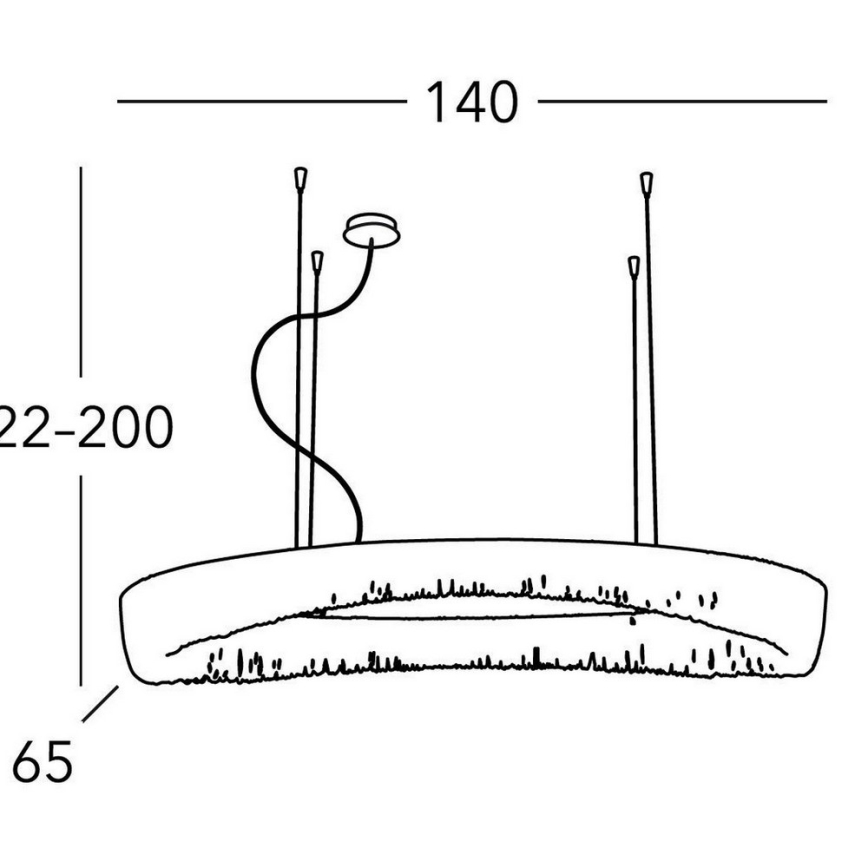 Kolarz 5324.32050 - Csillár zsinóron CLOUD 20xG9/40W/230V