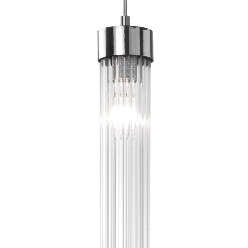 Kolarz 6009.30150 - Csillár zsinóron RAGGIO 1xE14/25W/230V ezüst