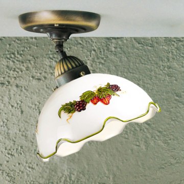 Kolarz 731.10.113 - Felületre szerelhető NONNA csillár 1xE27/75W/230V, átm. 20 cm, bordó/eper