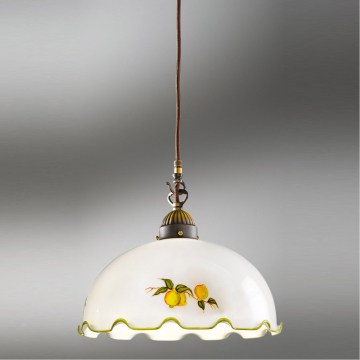 Kolarz 731.30.116 - NONNA kábelre függesztett csillár 1xE27/75W/230V, átm. 20 cm, citromsárga