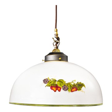 Kolarz 731.30.121 - Csillár zsinóron NONNA 1xE27/75W/230V átm. 20 cm szőlők/eprek