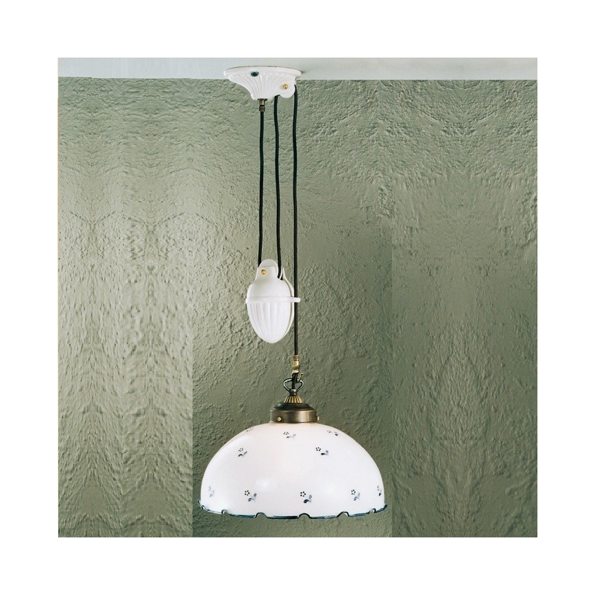 Kolarz 731.33.18 - Csillár zsinóron NONNA 1xE27/75W/230V kék