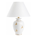 Kolarz 731.70W.150 - Asztali lámpa NONNA 1xE27/100W/230V szarvasos fehér/arany
